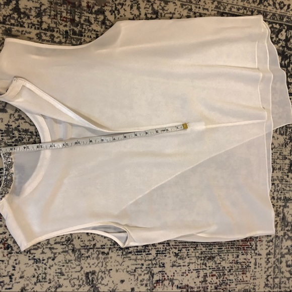 Magaschonil silk white top size 14 - Picture 5 of 5